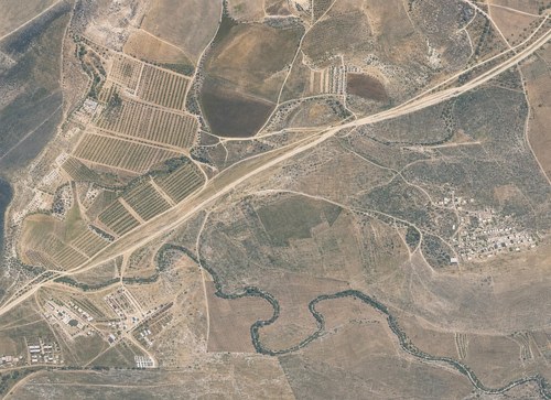 Archive record 396p: East of station Wadi es-Sarar with Jewish colony Chulda