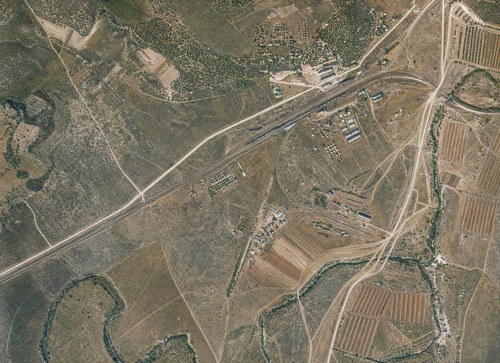 Archive record 396v: East of station Wadi es-Sarar with Jewish colony Chulda