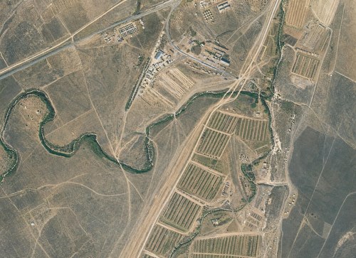 Archive record 396w: East of station Wadi es-Sarar with Jewish colony Chulda
