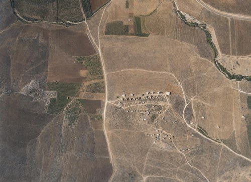 Archive record 396x: East of station Wadi es-Sarar with Jewish colony Chulda