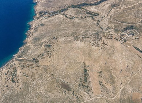 Archive record 423b: North of Esdud, Dschisr Esdud and surroundings with Wadi Sukrer, southern continuation of no. 422