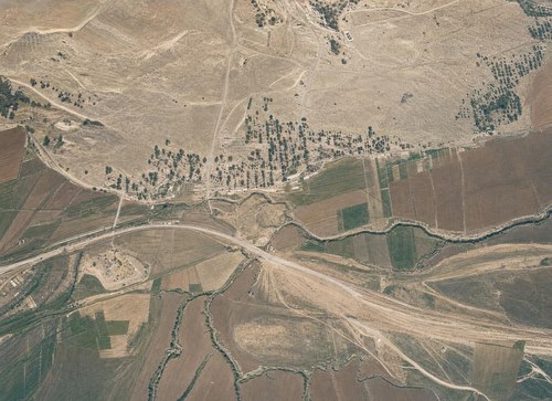 Archive record 423i: North of Esdud, Dschisr Esdud and surroundings with Wadi Sukrer, southern continuation of no. 422