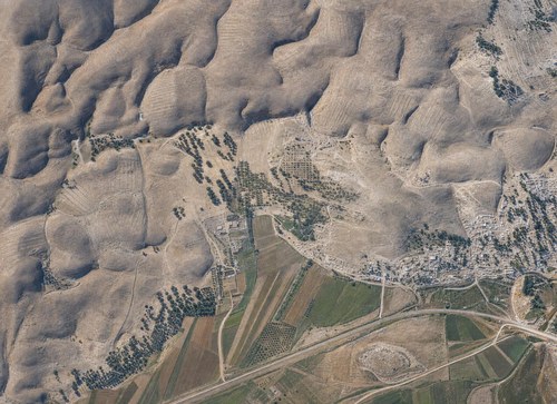 Archive record 423n: North of Esdud, Dschisr Esdud and surroundings with Wadi Sukrer, southern continuation of no. 422