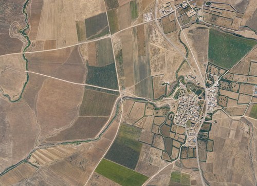 Archive record 425a: es-Sawafir el-Rarbije and immediate surroundings, eastern connection at no. 425