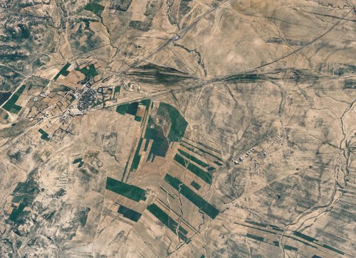 Archive record 429: Dschulis (6 km east of el-Medschdel at the railway line Wadi es-Sarar-Gaza) with northern and western surroundings