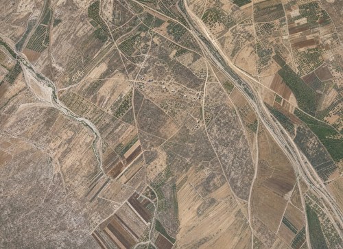 Archive record 437a: East of el-Medschdel to the railway line Wadi es-Sarar