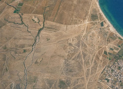Archive record 437b: East of el-Medschdel to the railway line Wadi es-Sarar