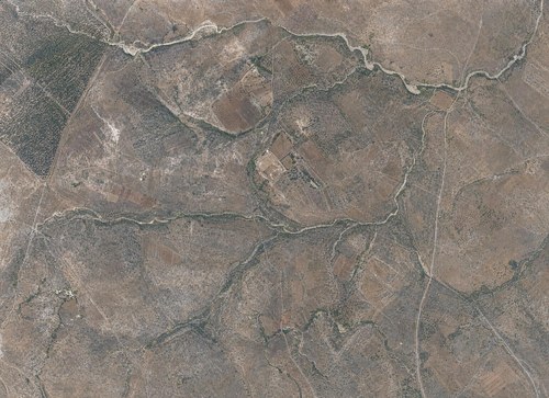 Archive record 49: Abu Kischk (6.5 km east of ed-Dschelil), with 2-3 km of surrounding terrain; nearly the same as no. 48 and a southern continuation of no. 27