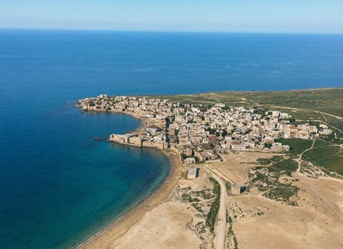 Archive record 4a: Tyre and its isthmus. View toward the east.