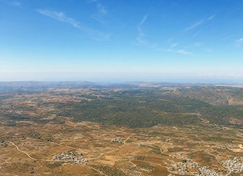 Archive record 509a: The Hermon range. View toward the southwest.