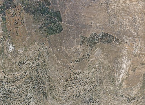 Archive record 536: Southwest of Sindschil with Khirbet es-Sahlat