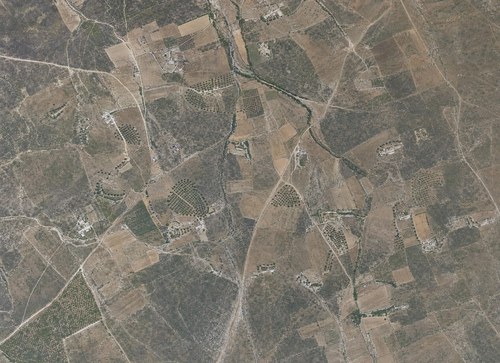 Archive record 54/2: West of Dschildschulje; like no. 54/1, with marked positions