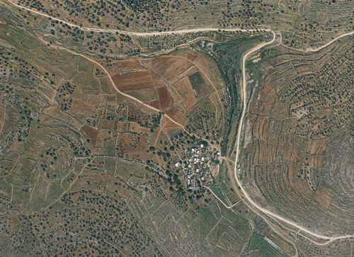 Archive record 558: En Sinja and surroundings, Jerusalem road