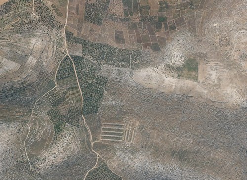 Archive record 579: Khirbet Ischkara and surroundings, western continuation of no. 578