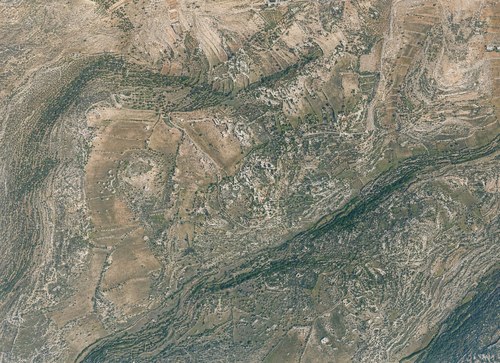 Archive record 584: et-Taijibe, not southwest of Deir Dscharir, southwestern continuation of no. 583 and south of no. 580