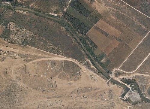 Archive record 60: Nahr el-Auja, east of and west of the Hattar-bridge