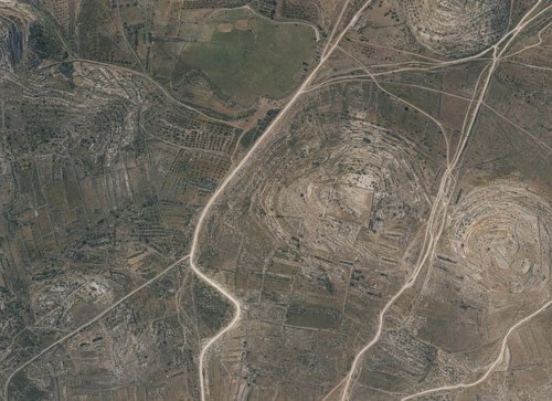 Archive record 614: North of el-Bire, Jerusalem road to Balua, Khirbet el-Burj, northern continuation of no. 608