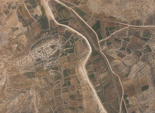 Archive record 647a: Southeast of Kalandje, southwestern continuation of no. 640 to Khirbet Ras et-Tawil