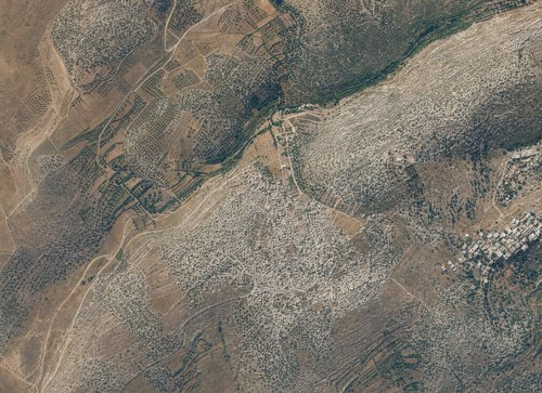 Archive record 658a: villages north of and northeast of Amwas and Latrun: south of Saffa, like no. 657, military camp