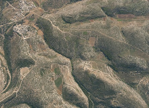 Archive record 661b: villages north of and northeast of Amwas and Latrun: east of el-Burj, like no. 660 with eastern continuation