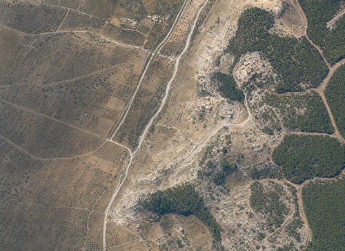 Archive record 661c: villages north of and northeast of Amwas and Latrun: east of el-Burj, like no. 660 with eastern continuation