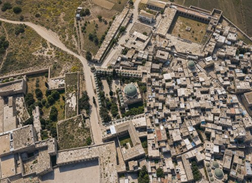 Archive record 7: Akko: northern part of the city, large mosque (vertical photograph)