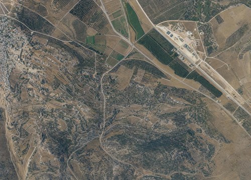 Archive record 718f: Amwas-Latrun and surroundings (in chronological order): east of Latrun, Jerusalem road, southeastern continuation of no. 717