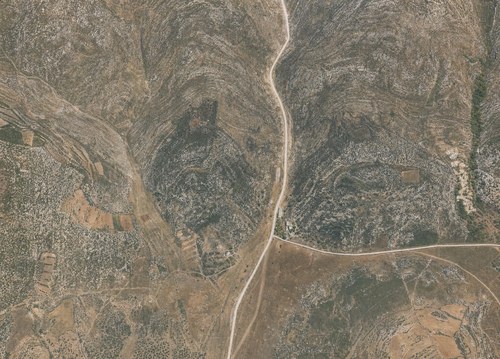 Archive record 730c: Road from Latrun to Jerusalem: Deir Eijub and its immediate southern surroundings, Jerusalem road