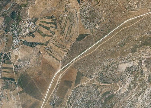 Archive record 730d: Road from Latrun to Jerusalem: Deir Eijub and its immediate southern surroundings, Jerusalem road