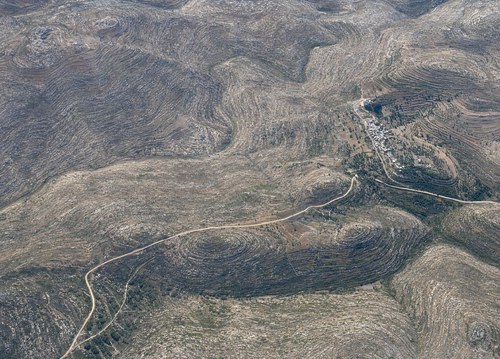 Archive record 738: Road from Latrun to Jerusalem: Saris and surroundings (part of no. 736), with the Jerusalem road as far as Karjet el-Ineb and Wadi el-Radir