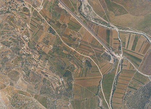 Archive record 760: Railway line from Artuf-Deir Aban to Jerusalem with northern and southern surroundings: east of Deir Aban station