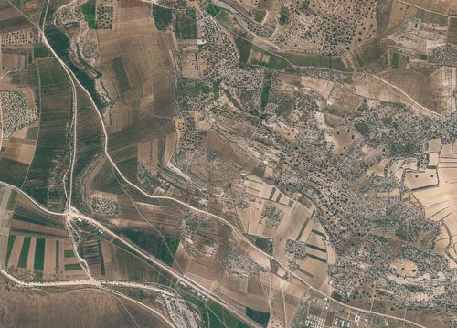 Archive record 760a: Railway line from Artuf-Deir Aban to Jerusalem with northern and southern surroundings: east of Deir Aban station