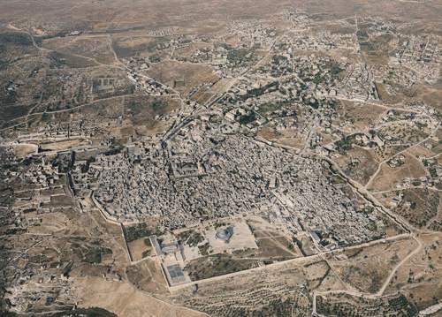 Archive record 779: A. general views: Jerusalem seen from southeast to northwest (oblique photograph from low altitude) with Old and New City