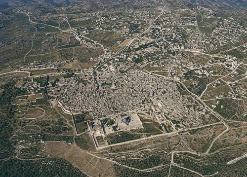 Archive record 779b: A. general views: Jerusalem seen from southeast to northwest (oblique photograph from low altitude) with Old and New City