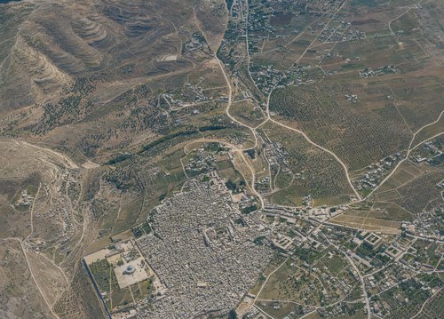 Archive record 780: B. Partial city views with a wider foreground: Jerusalem with the Old City, Russian Colony, and view south toward the Rephaim Plain