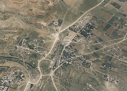 Archive record 783a: B. Jerusalem, partial views of the city with wider foreground: Rephaim Plain, Templer Colony, Ophel-Sion, Birket-es-Sultan