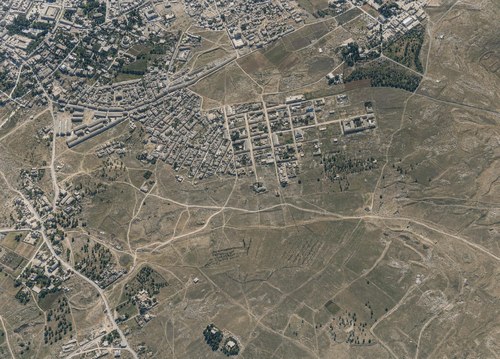 Archive record 786: B. Jerusalem, partial views of the city with wider foreground: view from the Skopus toward the southwest over the new city