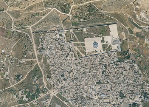 Archive record 789: C. Jerusalem, partial views of the Old and New City (more or less vertical photographs) with a narrow field of view: largest part of the Old City from east to west to Birket el-Batrak