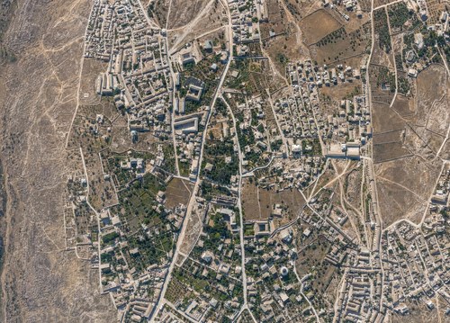 Archive record 799b: Jerusalem's inner western suburb. View toward the east.