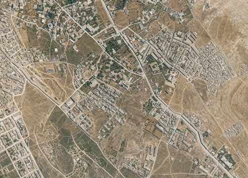 Archive record 800a: Jerusalem's outer western suburb. View toward the southeast.