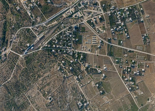 Archive record 806: Jerusalem's southern suburb with the German Colony. View toward the northwest.
