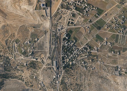 Archive record 806d: Jerusalem's southern suburb with the German Colony. View toward the northwest.