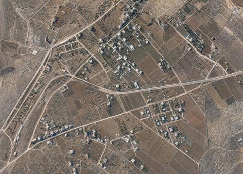 Archive record 806f: Jerusalem's southern suburb with the German Colony. View toward the northwest.