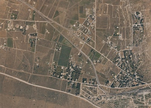Archive record 807: C. Jerusalem, partial views of the Old and New City (more or less vertical photographs) with a narrow field of view: almost like no. 806, with further southwestern continuation (Rephaim Plain)