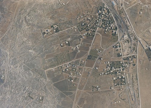 Archive record 807b: C. Jerusalem, partial views of the Old and New City (more or less vertical photographs) with a narrow field of view: almost like no. 806, with further southwestern continuation (Rephaim Plain)