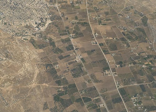 Archive record 807c: C. Jerusalem, partial views of the Old and New City (more or less vertical photographs) with a narrow field of view: almost like no. 806, with further southwestern continuation (Rephaim Plain)