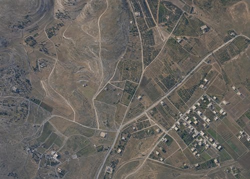 Archive record 811a: D. Jerusalem, partial views of the immediate surroundings of the Old and New City: valley walls of Wadi Jasul and Wadi en-Nar, part of no. 809 at a larger scale