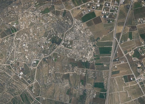 Archive record 816: D. Jerusalem, partial views of the immediate surroundings of the Old and New City: western continuation of no. 815 and southwestern continuation of no. 827 (Rephaim Plain, railway, Katamon)