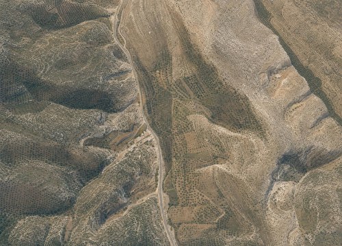 Archive record 851: el-Azarije, Jericho road, Khan Hatrur, Khan el-Meschrab, Deir el-Kelt, Jebel Karantal, etc.: east of el-Azarije, eastern continuation of no. 850 with Wadi e-Sikke
