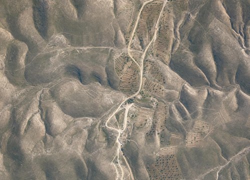 Archive record 859c: el-Azarije, Jericho road, Khan Hatrur, Khan el-Meschrab, Deir el-Kelt, Jebel Karantal, etc.: 2 km road west of Khan Hatrur, part from no. 857